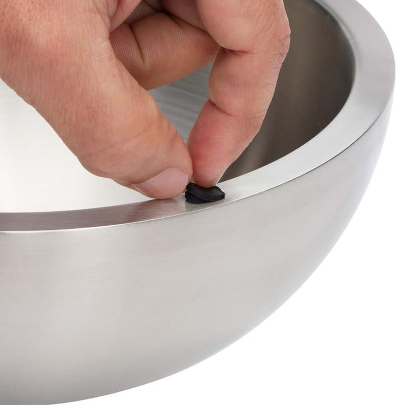 Dip Chiller Bowl - Large 35Oz Capacity - Frozen Ice Stainless Steel Party Serving Bowl - Insulated Dip Dish Platter Keeps Salsa, Guacamole, Condiments, Sauces, Salad & Food Hot or Cold (1 Bowl)